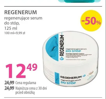 Serum regenerujące do stóp Regenerum promocja w Hebe