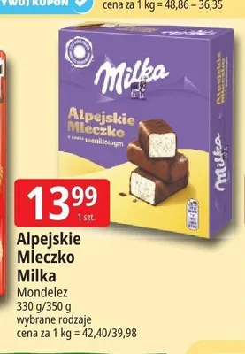 Alpejskie Mleczko Milka promocja w Leclerc