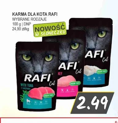 Karma dla kota Rafi Cat z tuńczykiem promocja w Słoneczko