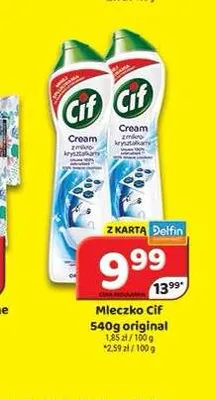 Mleczko do czyszczenia Cif Active Fresh promocja w Delfin