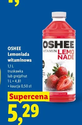 Lemoniada witaminowa Oshee Grejpfrut promocja w Lidl