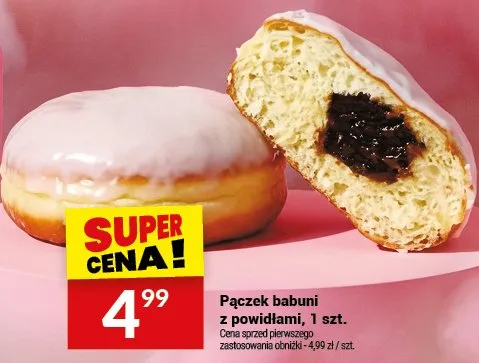 Pączek babuni z powidłami, 1 szt. promocja w Twój Market
