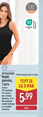 Majtki damskie 3-pak Up2fashion promocja w Aldi