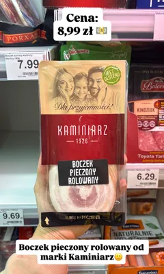 Boczek pieczony rolowany Kaminiarz promocja w Dino