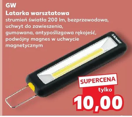 Latarka warsztatowa  promocja w Kaufland