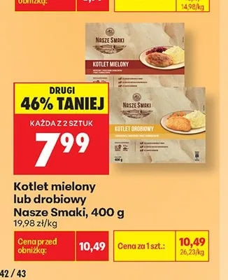 Kotlet drobiowy Nasze Smaki promocja w Biedronka