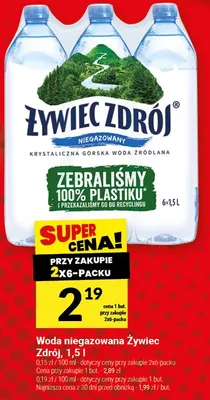 Woda niegazowana Żywiec Zdrój promocja w Twój Market