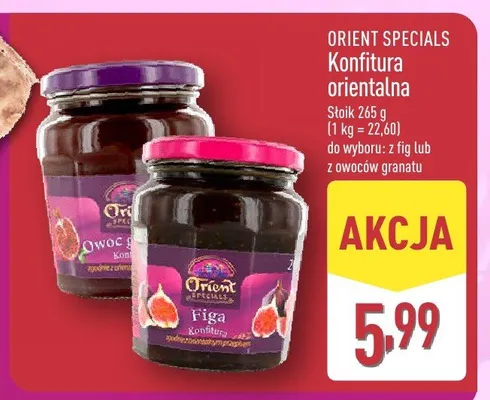 Konfitura orientalna promocja w Aldi