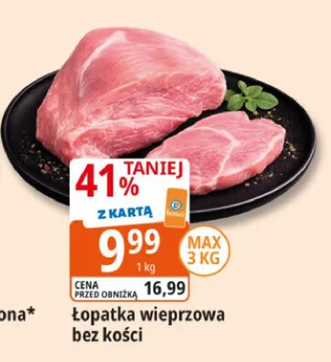 Boczek wieprzowy bez kości promocja w Leclerc