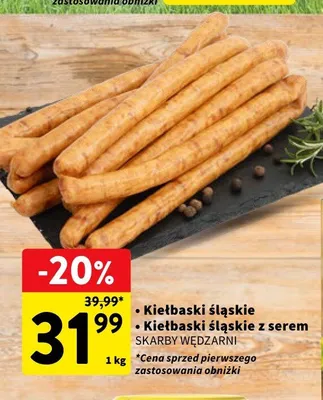 Kiełbaski śląskie z serem Skarby Wędzarza promocja w Intermarche