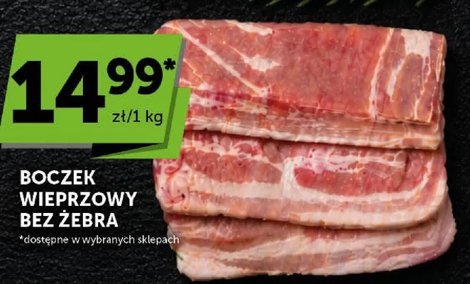 Boczek wieprzowy bez żebra promocja w Groszek