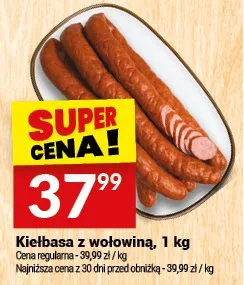 Kiełbasa z wołowiną promocja w Twój Market