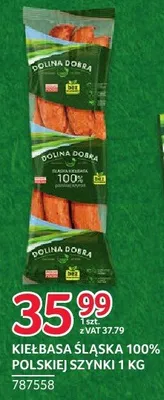 Kiełbasa śląska 100% polskiej szynki Dolina Dobra 1kg promocja w Selgros
