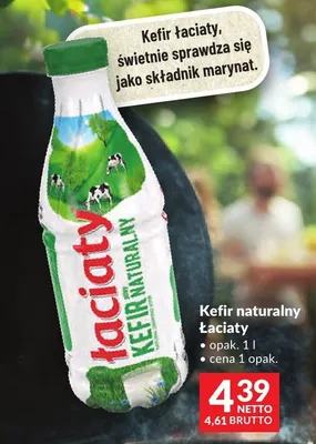 Kefir naturalny Łaciaty promocja w Makro