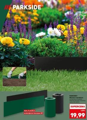 Obrzeże trawnikowe do tworzenia krawędzi promocja w Kaufland