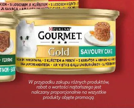 Karma dla kotów Gourmet Gold Savoury Cake promocja w Kaufland