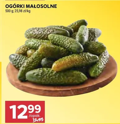 Ogórki małosolne promocja w Stokrotka