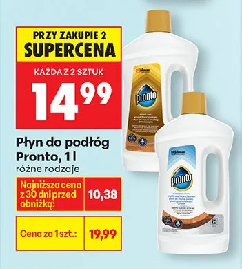 Płyn do podłóg Pronto różne rodzaje promocja w Biedronka