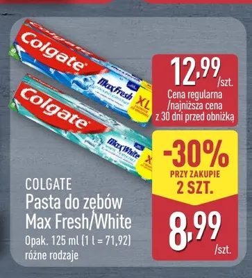 Pasta do zębów Colgate Max Fresh promocja w Aldi