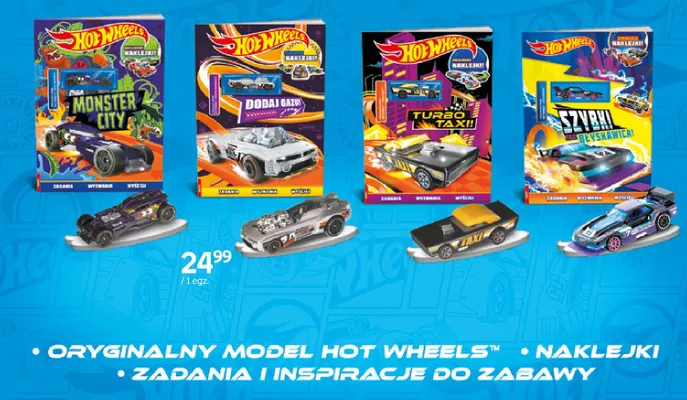 Książka z modelem Hot Wheels Dodaj gazu! promocja w Empik