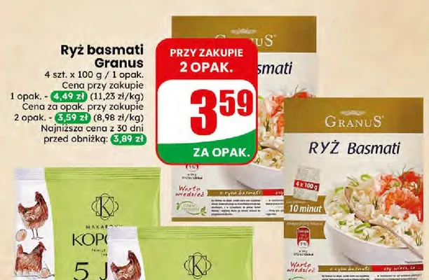 Ryż basmati Granus promocja