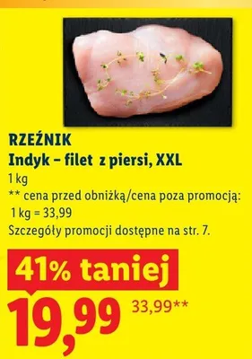 Indyk - filet z piersi XXL promocja w Lidl