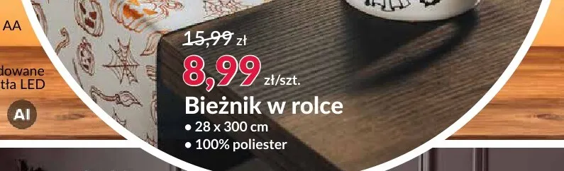 Bieżnik w rolce 28x300 cm promocja w Salony Agata