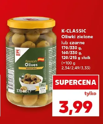 Oliwki czarne K-Classic promocja w Kaufland