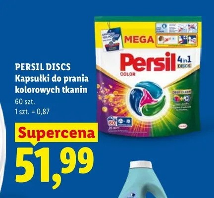 Kapsułki do prania kolorowych tkanin Persil Discs promocja w Lidl