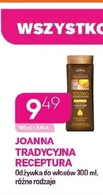 Odżywka do włosów Joanna Tradycyjna Receptura promocja w Drogerie Koliber
