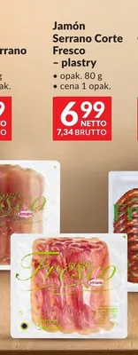 Jamón Serrano Corte Fresco plastry Serrano promocja w Makro