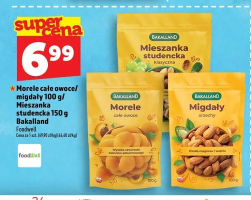 Migdały Bakalland promocja w TOPAZ