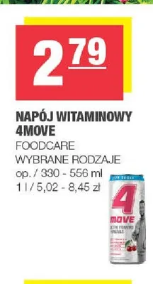 Napój witaminowy 4MOVE promocja w SPAR