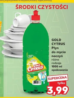 Płyn do mycia naczyń Gold Cytrus promocja w Kaufland