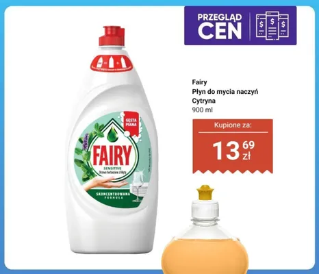 Płyn do mycia naczyń Fairy Cytryna promocja w Dino