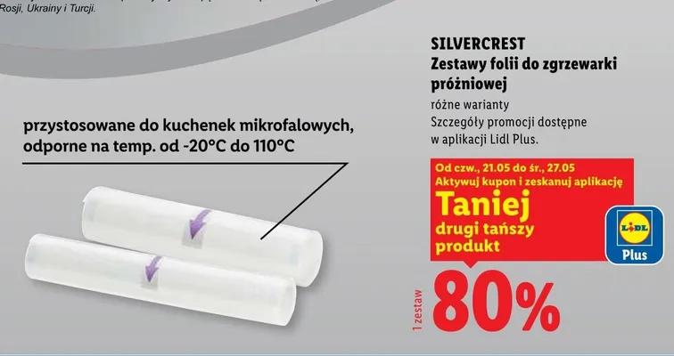 Zestawy folii do zgrzewarki próżniowej SILVERCREST promocja w Lidl