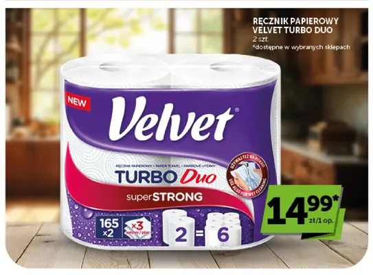 Ręcznik papierowy Velvet Turbo Duo promocja w Euro Sklep