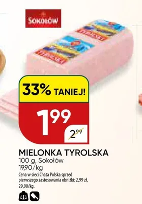 Mielonka tyrolska Sokołów promocja w Chata Polska