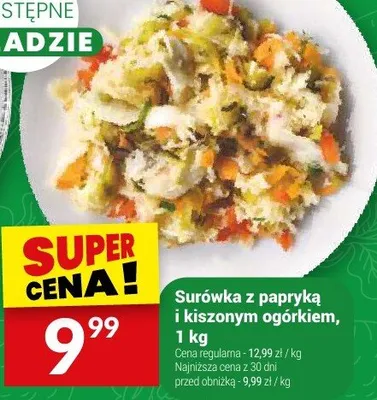 Surówka z papryką i kiszonym ogórkiem Białecki Kuchnia promocja w Twój Market