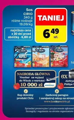 Sos Cirio promocja w Carrefour