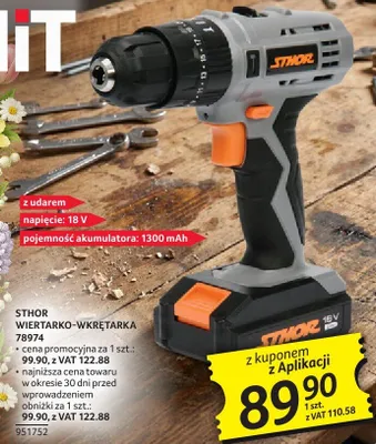 Wiertarko-wkrętarka Sthor promocja w Selgros