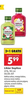 Likier Soplica mango kokos 21% promocja w Biedronka