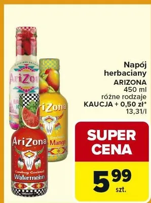 Napój herbaciany różne rodzaje promocja w Carrefour Market