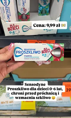 Pasta do zębów Sensodyne Proszkliwo dla dzieci 0-6 lat promocja w Biedronka