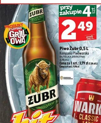 Piwo Żubr promocja w TOPAZ