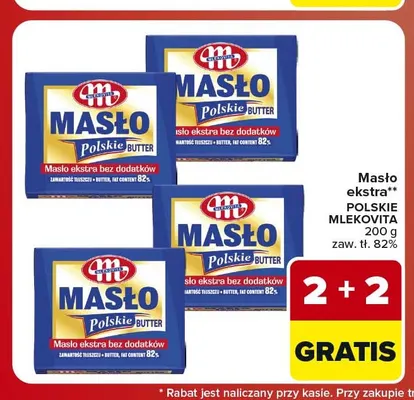 Masło ekstra polskie Mlekovita promocja w Carrefour Market