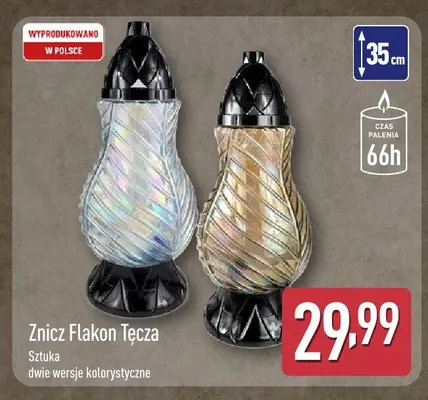 Znicz Flakon Tęcza promocja w Aldi
