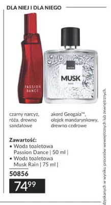 Zestaw woda toaletowa Passion Dance + woda toaletowa Musk Rain Avon promocja w AVON