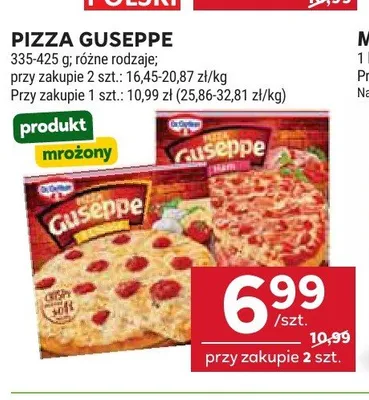 Pizza Guseppe z szynką i pieczarkami promocja w Stokrotka