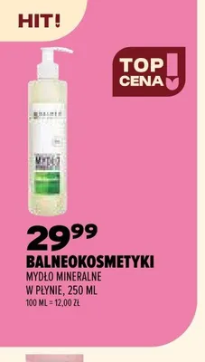 Mydło mineralne w płynie Balneokosmetyki promocja w Drogerie Natura